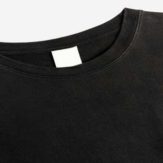 Rizillionprints black-tee-with-blank-clothing-label-casual-wear-fashion-3 Home  