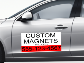Custom car magnet for cars, trucks, businesses